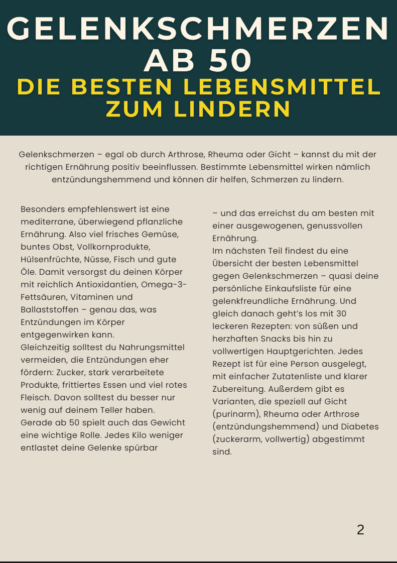 Gelenkfreundlich kochen